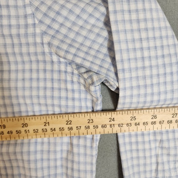 Lucky Brand Mens Shirt XL Blue/White Check Button Down  Long Sleeve - Picture 11 of 16